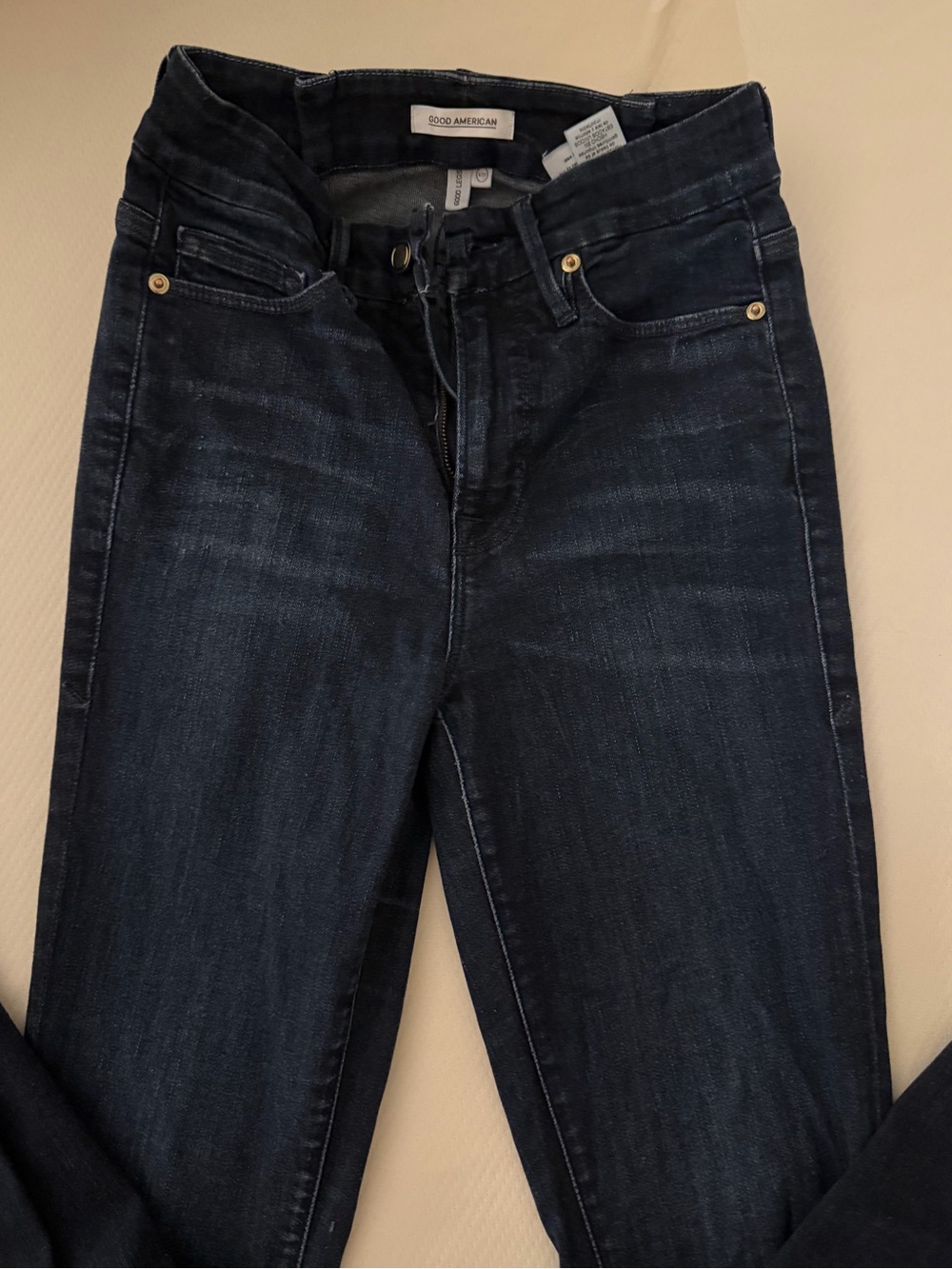 Good American Dark Indigo Skinny Jeans